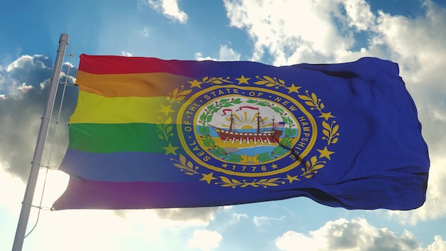 Drapeau du New Hampshire et LGBT