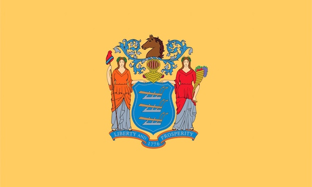 Drapeau du New Jersey États-Unis