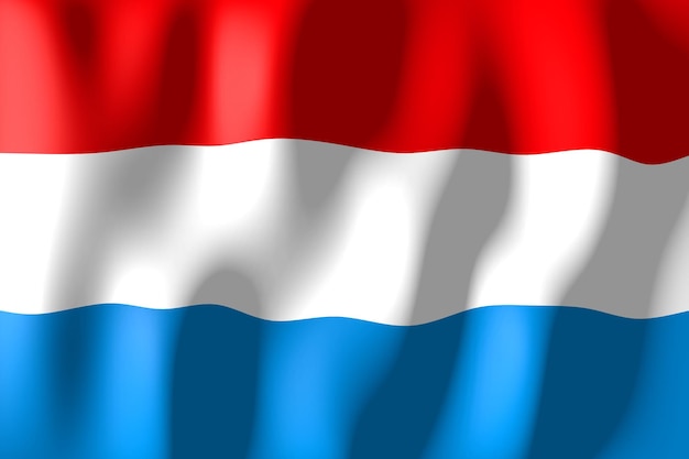 Drapeau du pays ridée Luxembourg