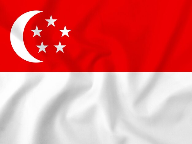 Photo drapeau du pays de singapour arrière-plan hd