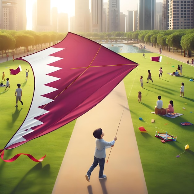 Photo drapeau du qatar