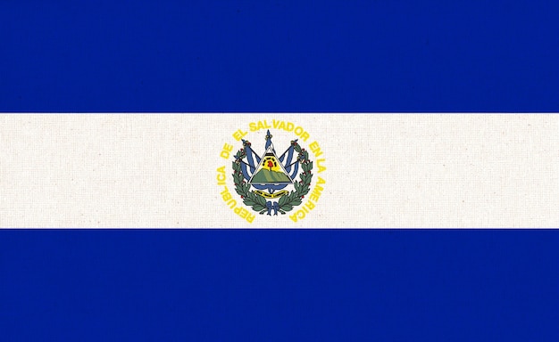 Drapeau du Salvador tissu Texture Symbole national