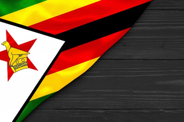 Drapeau du Zimbabwe copy space