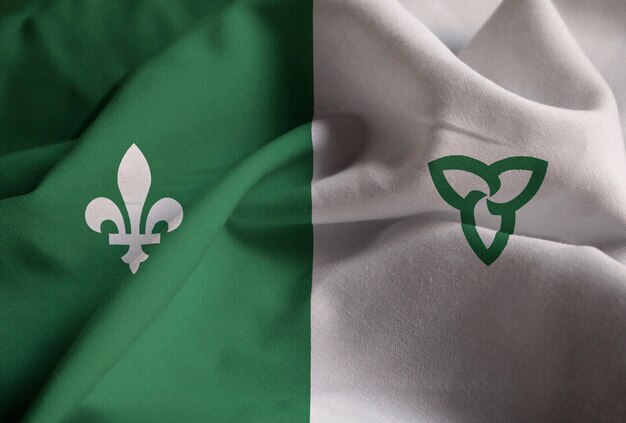 Drapeau ébouriffé de Franco Ontarien