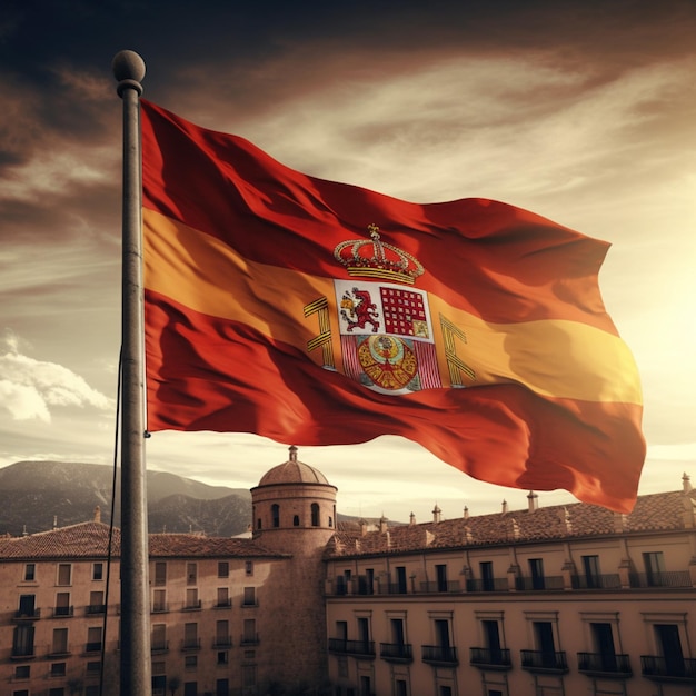 Drapeau de l'Espagne haute qualité 4k ultra hd