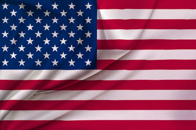 Drapeau des états-unis d'amérique illustration 3d du drapeau des états-unis d'amérique agitant