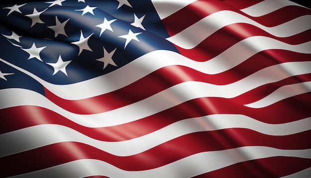 Le drapeau des États-Unis d'Amérique Symbole national Generative AI