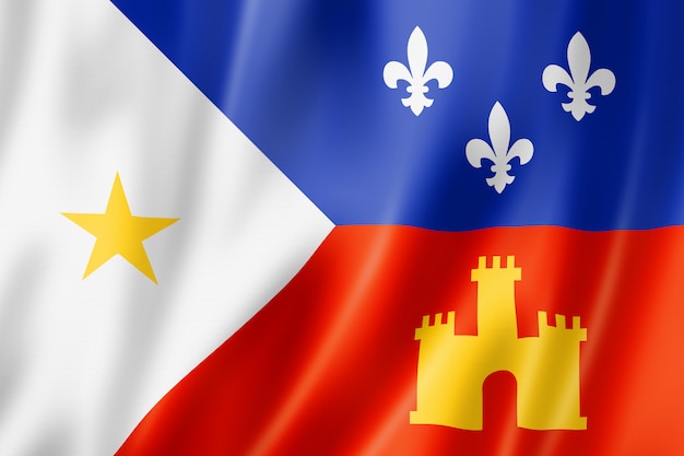 Drapeau ethnique cajun, Amérique