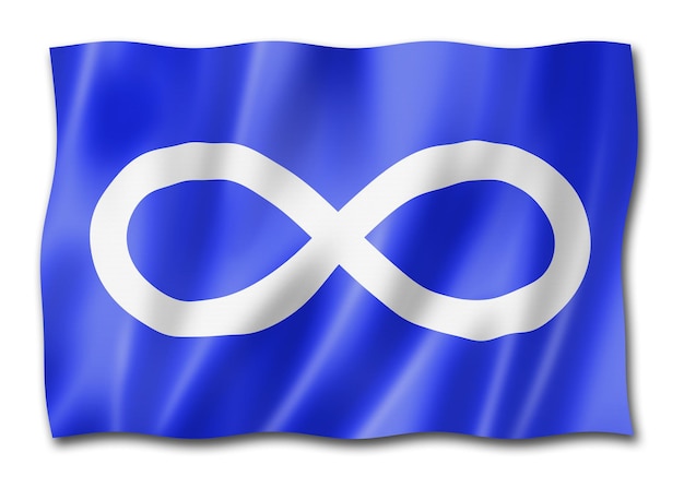 Drapeau ethnique Franco Métis Amérique