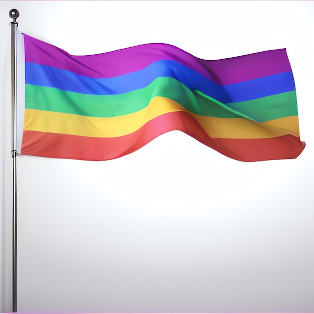 Photo le drapeau de la fierté les couleurs de l'arc-en-ciel la fierté queer