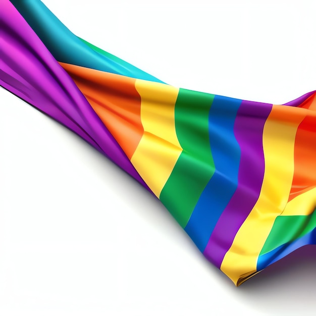 Photo le drapeau de la fierté, les couleurs de l'arc-en-ciel, le soutien aux lgbtq