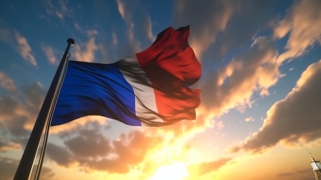 Drapeau français IA générative