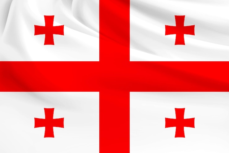 Photo drapeau géorgie