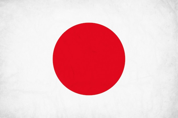 Drapeau grunge du Japon