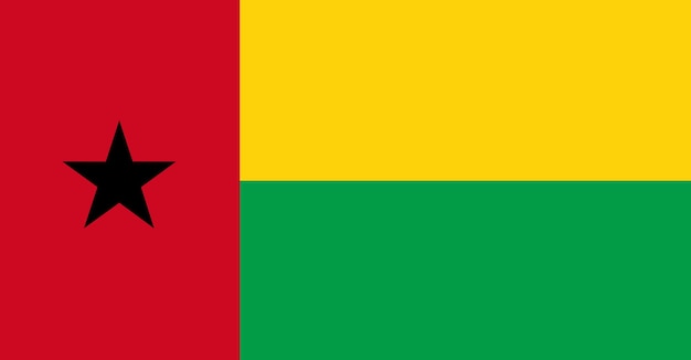 Photo drapeau de la guinée bissau