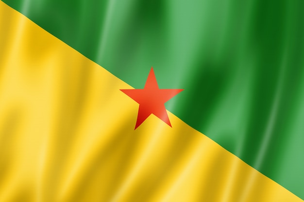 Drapeau de la Guyane française, territoires d'outre-mer de la France