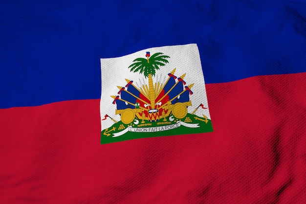 Drapeau d'Haïti en rendu 3D