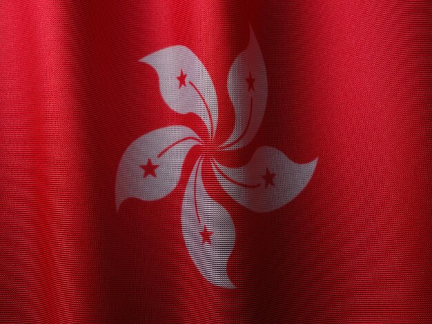 Photo le drapeau de hong kong photo