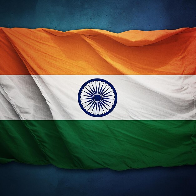 Drapeau de l'Inde AI Drapeau d'Inde Vecteur de l'Indie Drapeau 3D du drapeau indien Traits d'art de l'indie