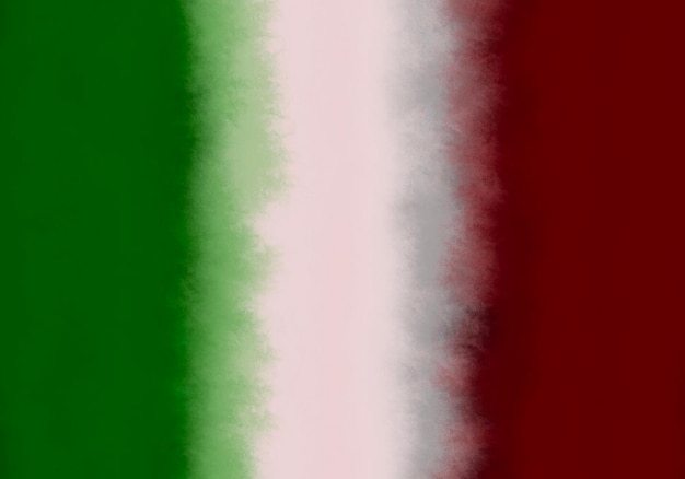 Le drapeau de l'Italie, avec trois bandes verticales de même taille : verte, blanche et rouge.