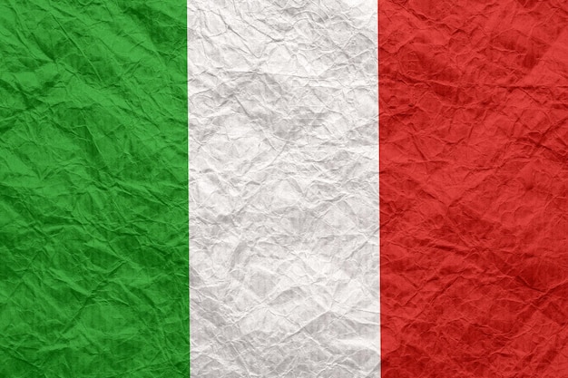 Lot de drapeaux Italie en papier : fabrication française