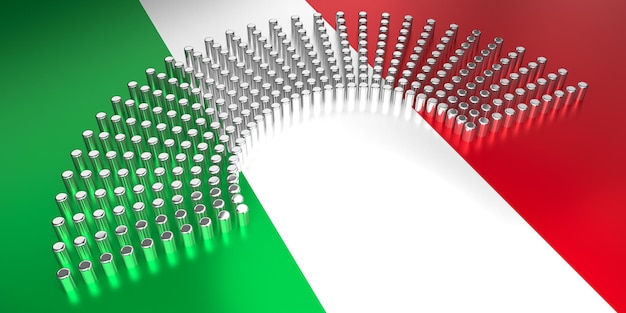 Photo drapeau de l'italie vote concept d'élection parlementaire illustration 3d