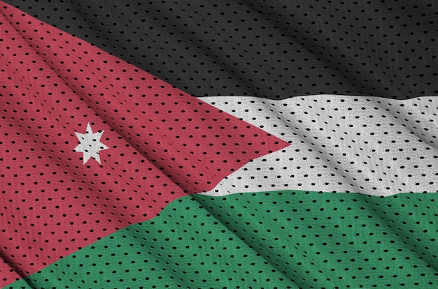 Drapeau jordan imprimé sur un tissu de nylon sportswear en nylon