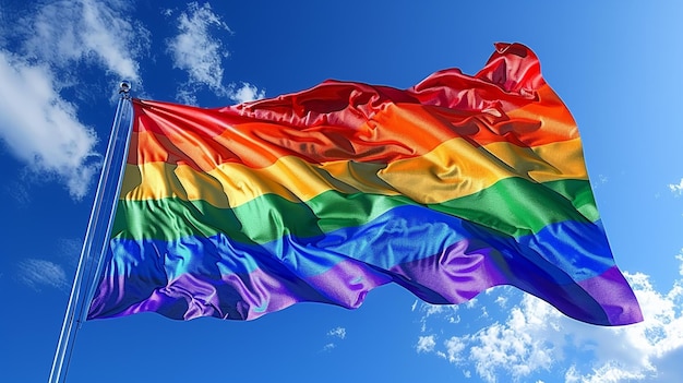 Le drapeau de la journée de la fierté LGBT