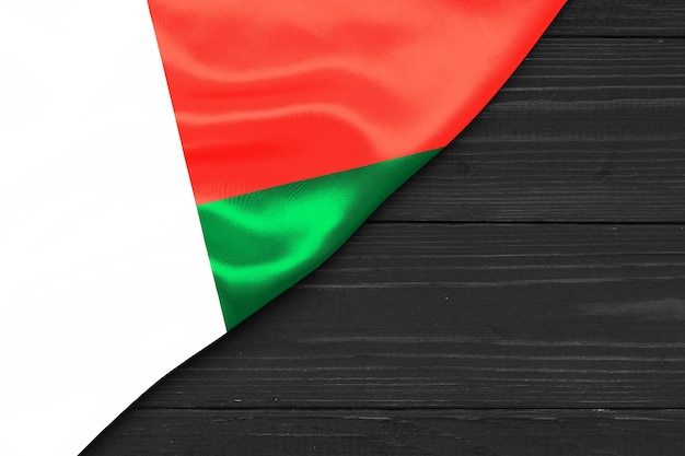 Drapeau de Madagascar copie espace