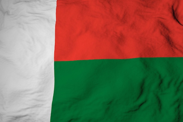 Drapeau de Madagascar en rendu 3D