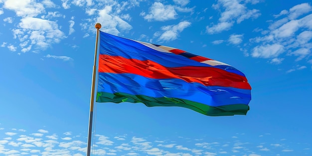 Photo drapeau de la namibie sur fond blanc