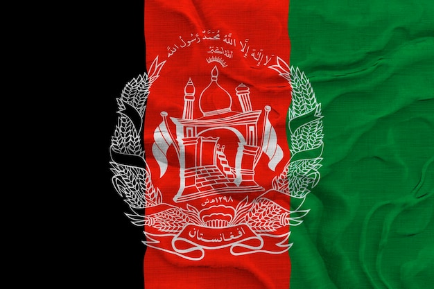 Drapeau National De L'afghanistan Fond Avec Le Drapeau De L'afghanistan