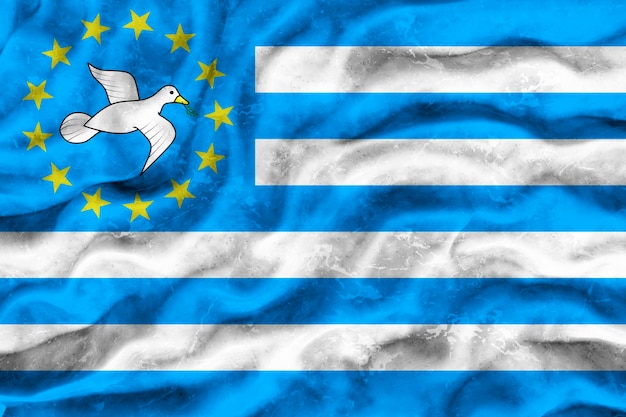 Drapeau national de l'Ambazonie Fond avec le drapeau de l'Ambazonie