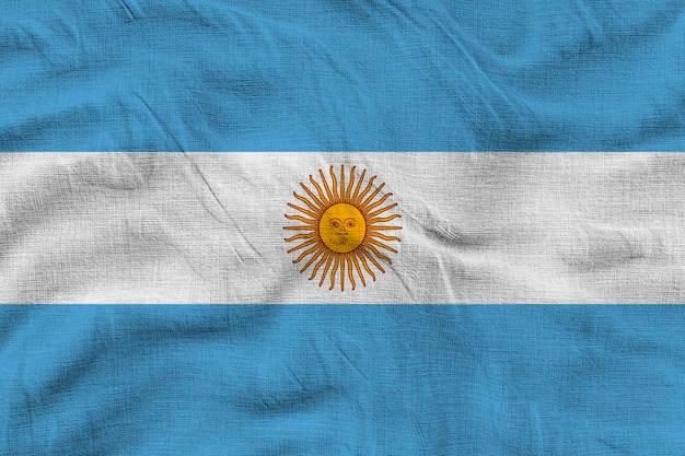 Drapeau national de l'Argentine Arrière-plan avec le drapeau de l'Argentine