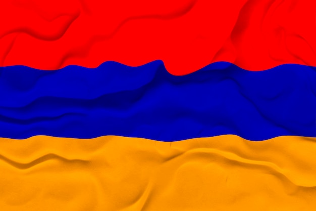 Drapeau national de l'Arménie Fond avec le drapeau de l'Arménie