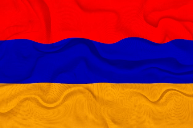 Drapeau national de l'Arménie Fond avec le drapeau de l'Arménie