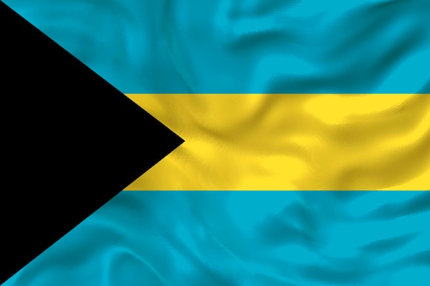 Drapeau national des Bahamas Fond avec le drapeau des Bahamas