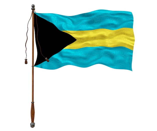 Drapeau national des Bahamas Fond avec le drapeau des Bahamas