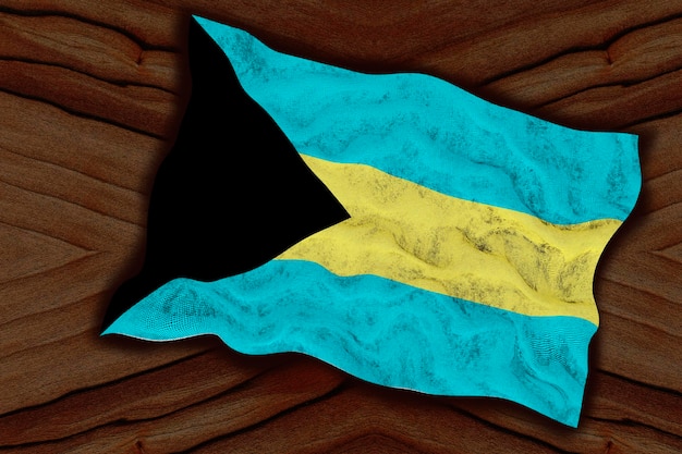 Drapeau national des Bahamas Fond avec le drapeau des Bahamas