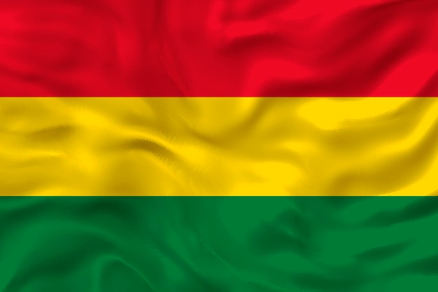 Drapeau national de la Bolivie Arrière-plan avec le drapeau de la Bolivie