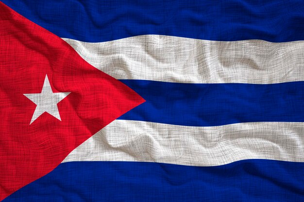 Photo drapeau national de cuba fond avec le drapeau de cuba