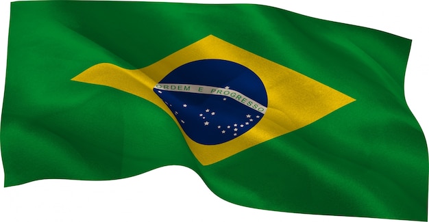 Drapeau national du Brésil généré numériquement