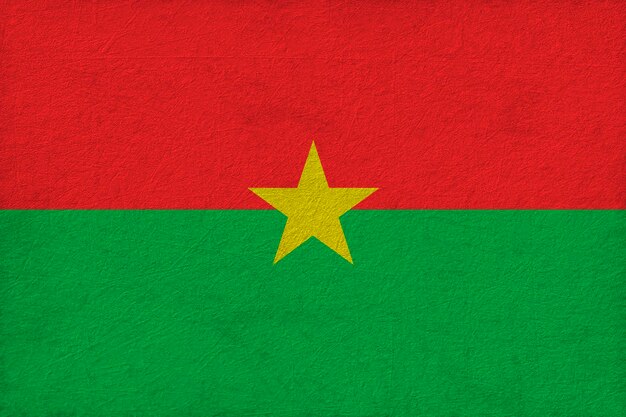 Photo drapeau national du burkina faso fond avec le drapeau du burkina faso