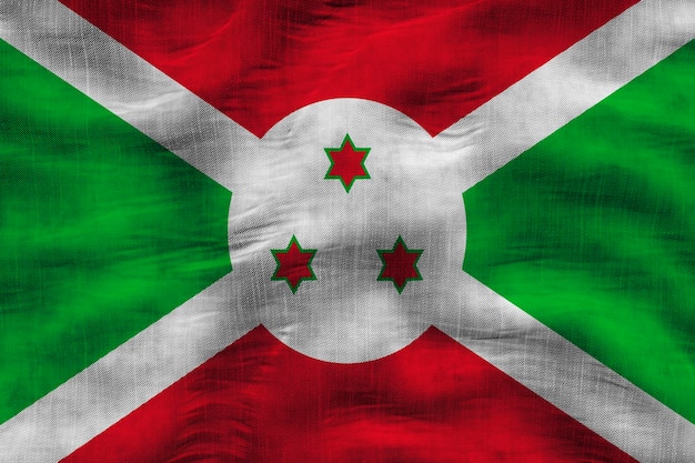 Drapeau national du Burundi Arrière-plan avec le drapeau du Burundi