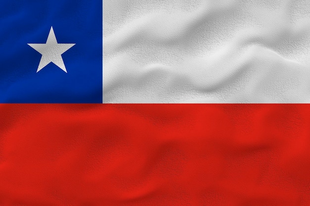 Drapeau national du Chili Arrière-plan avec le drapeau du Chili