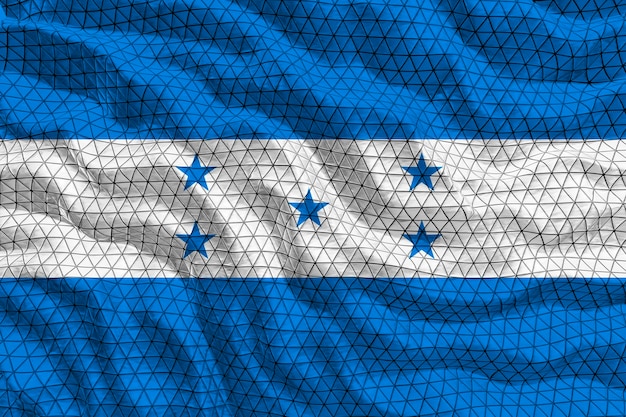 Drapeau national du Honduras Arrière-plan avec le drapeau du Honduras