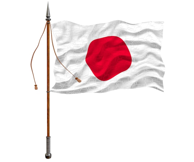 Drapeau national du Japon Arrière-plan avec le drapeau du Japon