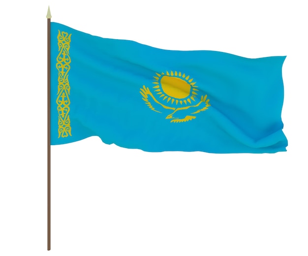 Drapeau national du Kazakhstan Arrière-plan pour les éditeurs et les concepteurs Fête nationale