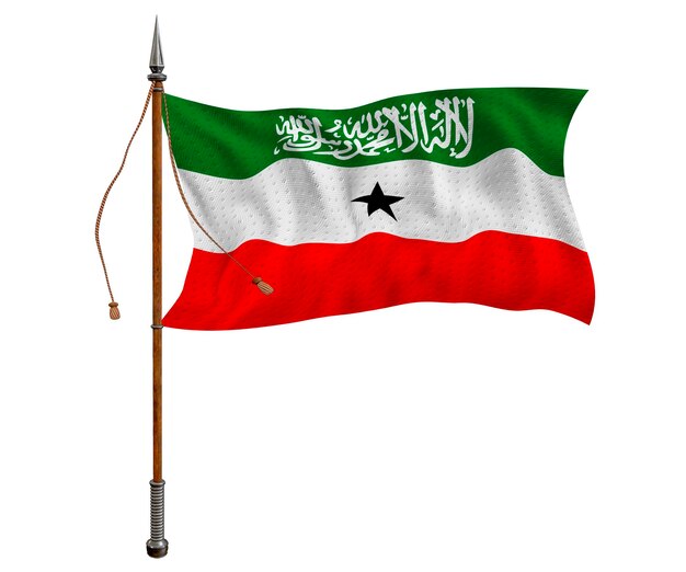 Drapeau national du Somaliland Arrière-plan avec le drapeau du Somaliland