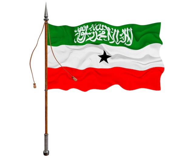 Drapeau national du Somaliland Arrière-plan avec le drapeau du Somaliland